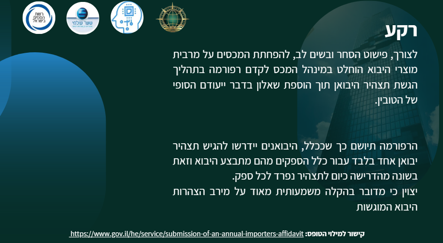 רקע לרפורמה