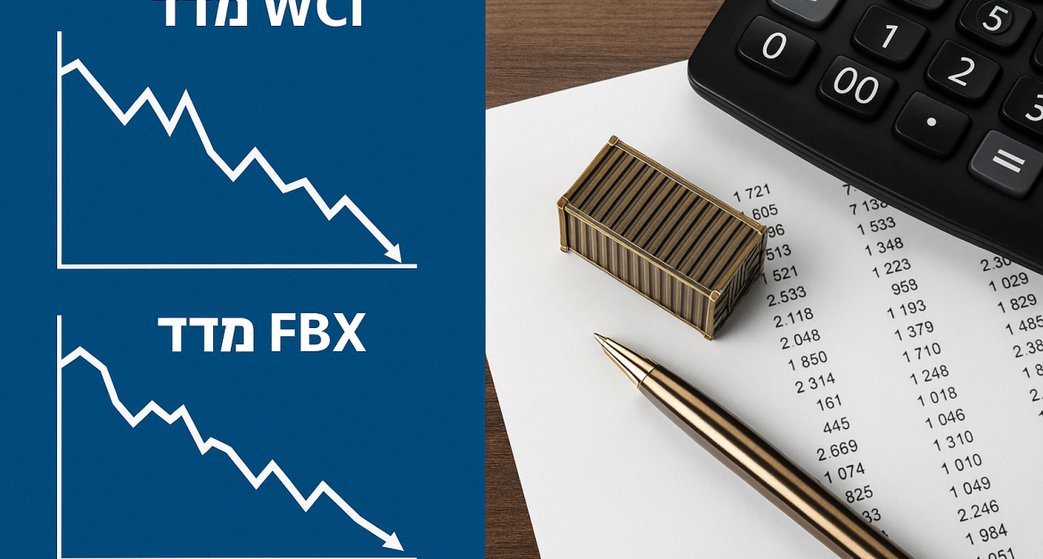 איך לקרוא נכון את מדדי WCI ו-FBX ולהוזיל את עלויות השילוח הימי